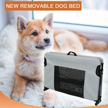 

Pet Folding Bed Surface Indoor Washable Camping Home Dog Cat Replacement Parts Portable Breathable Oxford Cloth Outdoor Summer
