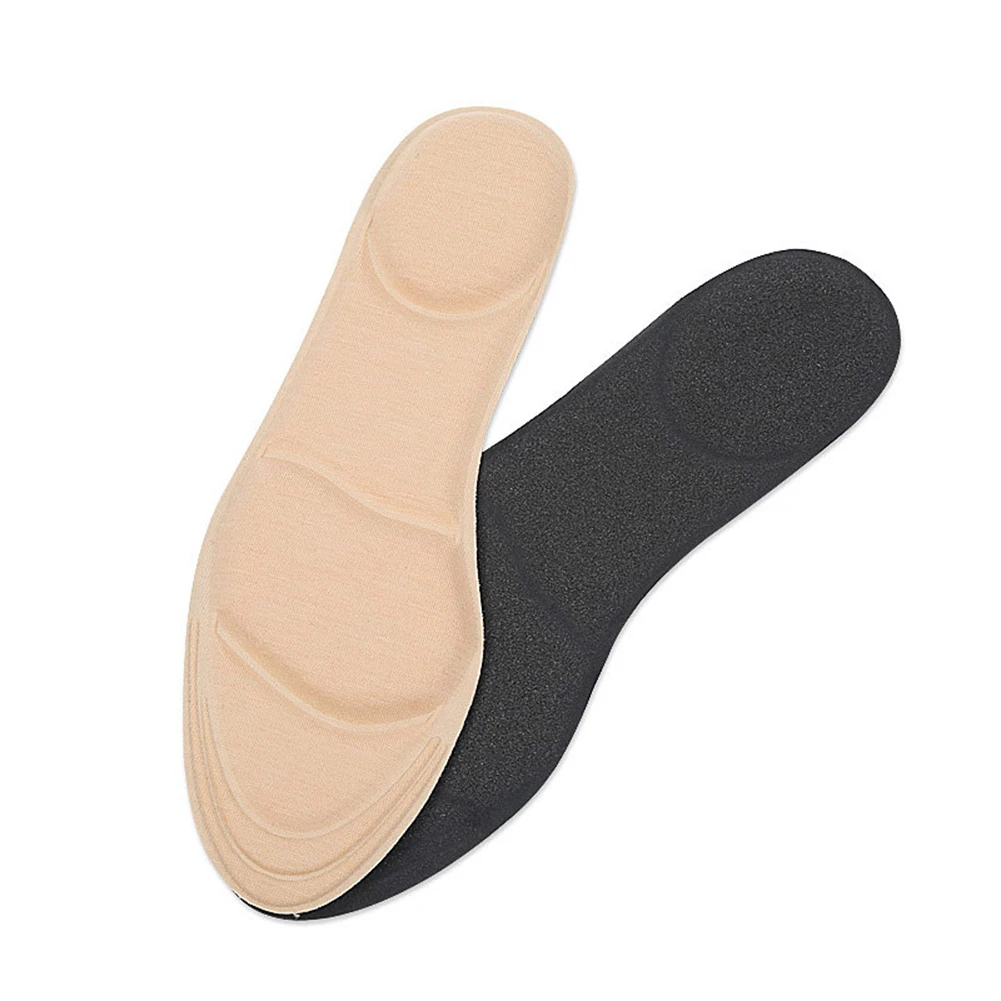 4D флок пены памяти orthotic стелька супинатор ортопедический стельки колодки для ухода за ногами - Цвет: nude