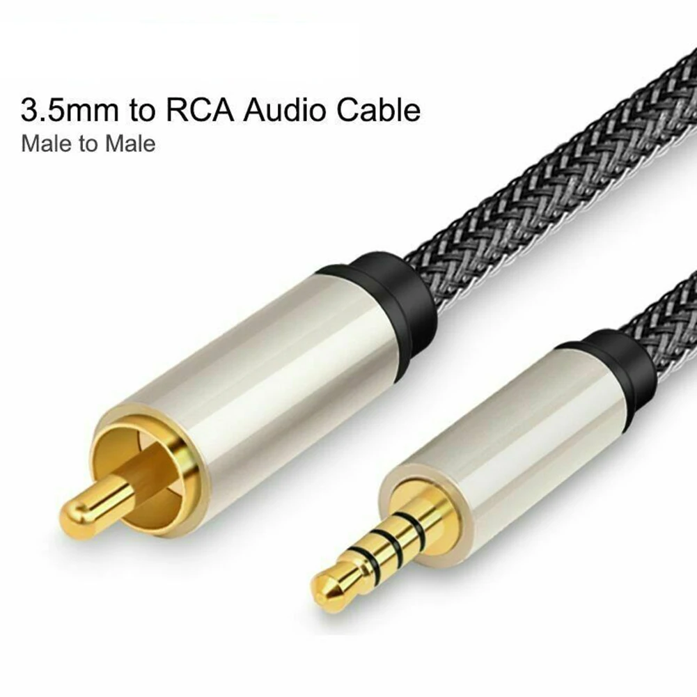 Câble Audio vidéo Coaxial numérique stéréo SPDIF RCA à 3.5mm Jack mâle pour HDTV ► Photo 2/6