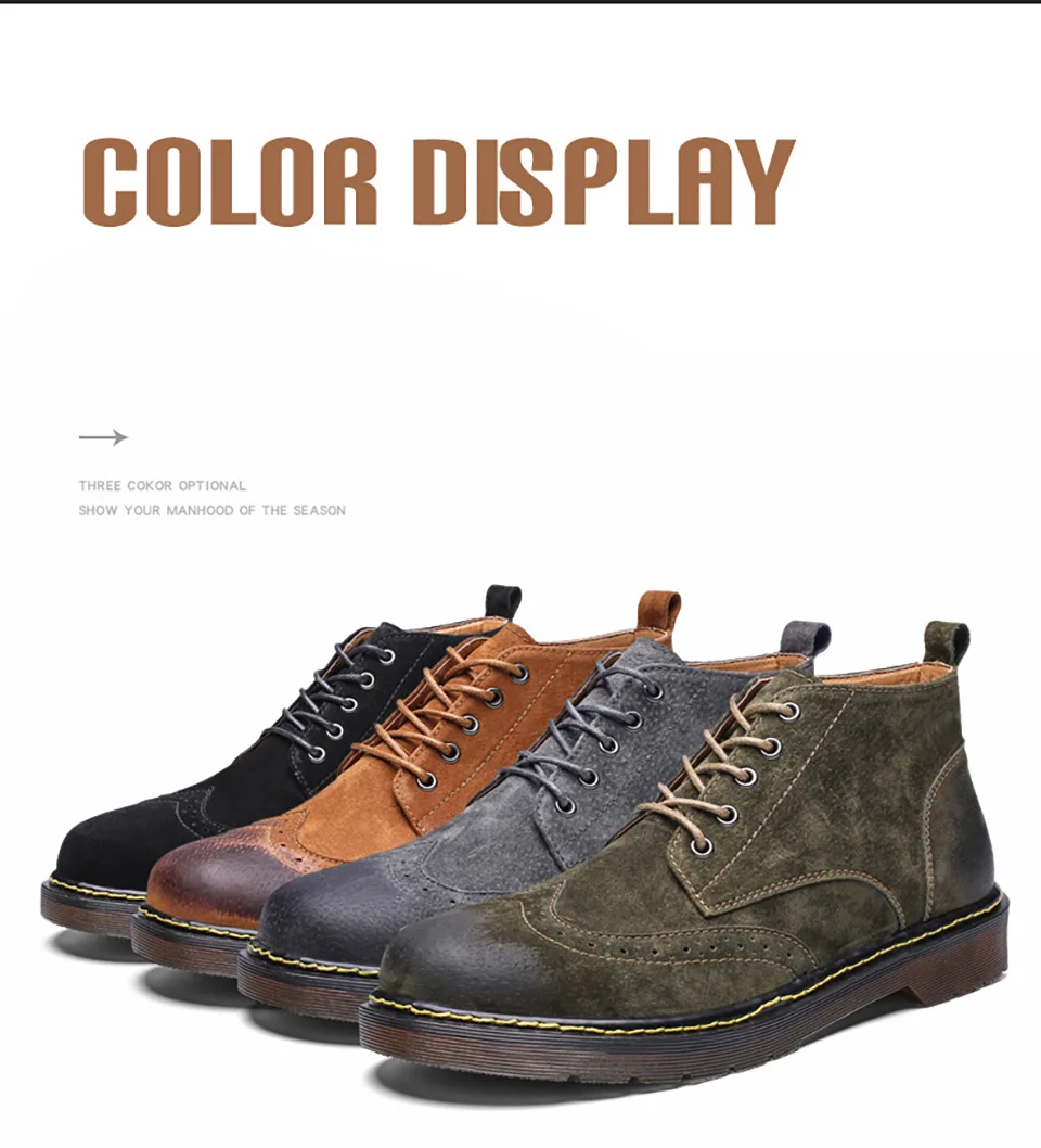 39-47 ботинки мужские удобные брендовые модные кожаные ботинки# NX6669