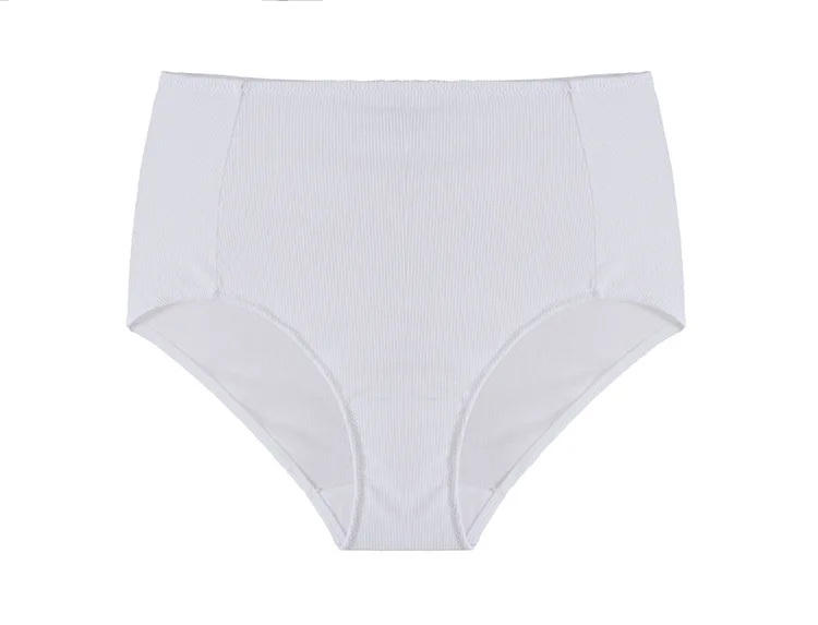 highwaist white Wriufred, осенне-зимний бюстгальтер без косточек, модальный хлопок, без стального кольца, треугольная чашка, бюстгальтер, дышащее нижнее белье, женское белье большого размера - Color: highwaist white