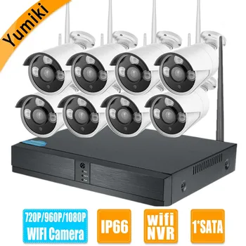 

8CH 720P/960P/1080P HD Wireless NVR Kit P2P 1.0MP/1.3MP/2.0MP Indoor Outdoor IR Night Vision WIFI Camera CCTV System XMEye