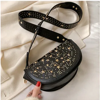 

Fashion Starry Women Crossbody Bags for Women 2020 PU Leather Female Shoulder Messenger Bags Ladies Small Flap Purses and Handba