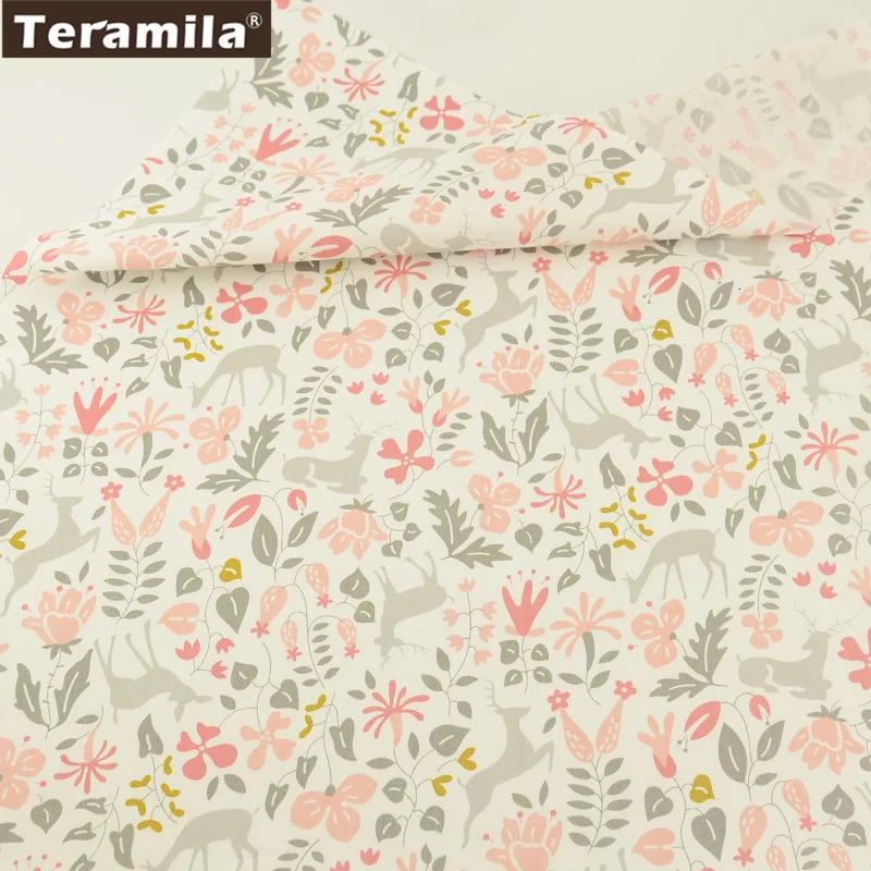 1pcs 50x160cm Teramila хлопок ткани метров 50x160 см животных мультфильм дизайн Telas DIY Лоскутная Ткань Ремесло Tissus Qulits Швейные простыни - Цвет: 1pcs 50x160cm