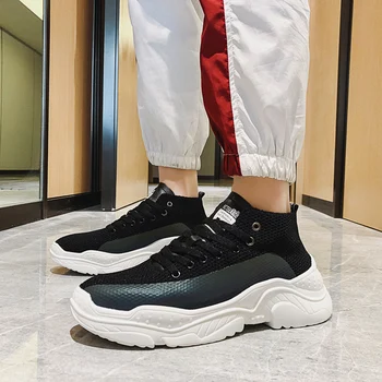 

Popular Fashion Mens Sneakers Anti Slip Casual Shoes Men Comfortable Luxury Brand Men Shoes Cheap Walking Shoes Men Lace Up