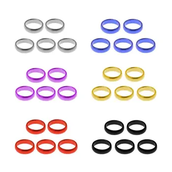 

5pcs Aluminum O Ring Guard Circle for Nylon Plastic Dart Shafts Protection Hold the Flights Random Color