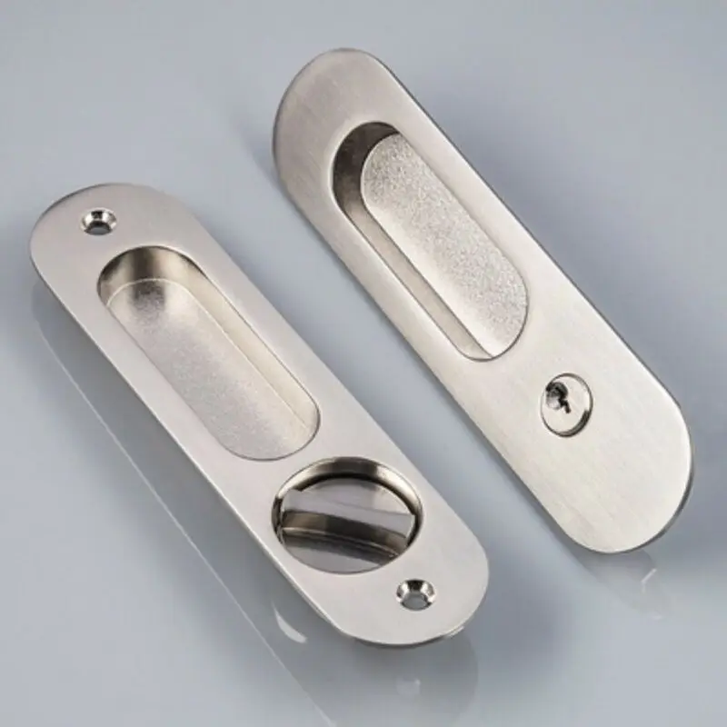 

1 Set Sliding Doors Locking Handle For Barn Wood Furniture Hardware Anti-Theft Door Latch Lock Sliding Door Locks