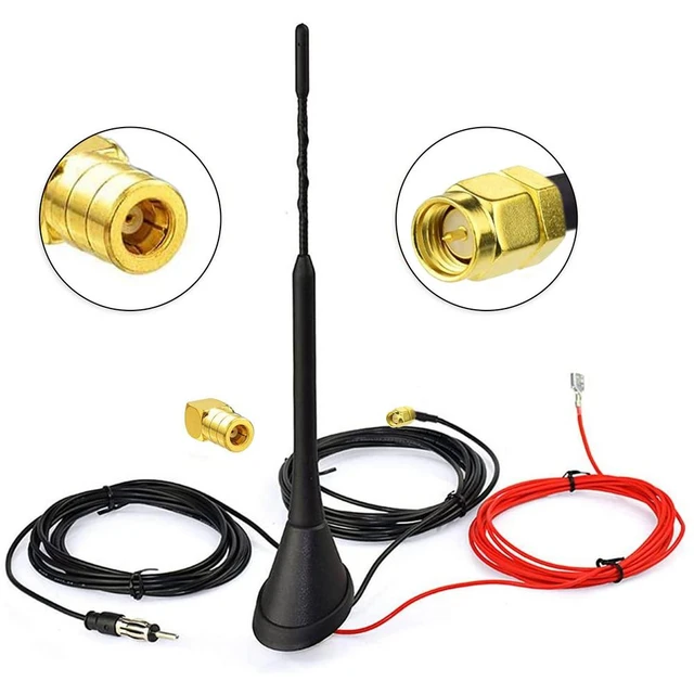 1452-1492 MHz Antennen Verstärker 2 in 1 AM/FM DAB 10 TUPFEN Auto Decke  Antenne Set 12V 58 Cm GPS Empfänger Antenne Kabel Adapter - AliExpress