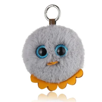 

Plush Soft Cartoon Animals Stuffed Mini Big Eyes Owl plush Keychain Bag Xmas Gift Pendants cartoon Children's Lovely Pendant Toy