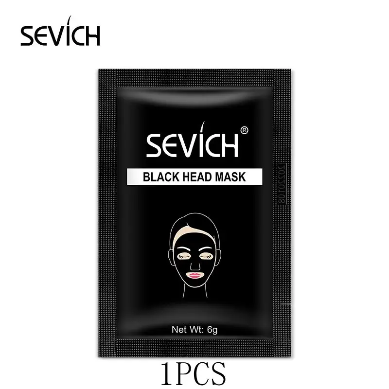 1 PCS Sevich 60 г бамбуковый уголь Глубокая чистка черная маска для лица Уход за Кожей маска для удаления черных точек сужение пор контроль масла маска для лица - Цвет: 1 PCS