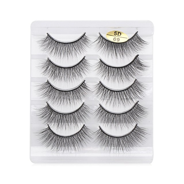 3D/5D/6D Faux Mink Hair False Eyelashes Long Full Volume Fluffy Wispies Lashes Handmade Eyelashes Extension Tools