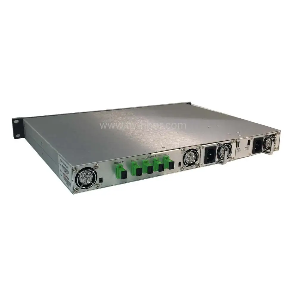 4 сторонний оптический усилитель CATV 1550nm EDFA 22dBm SC/APC источник питания с волоконным