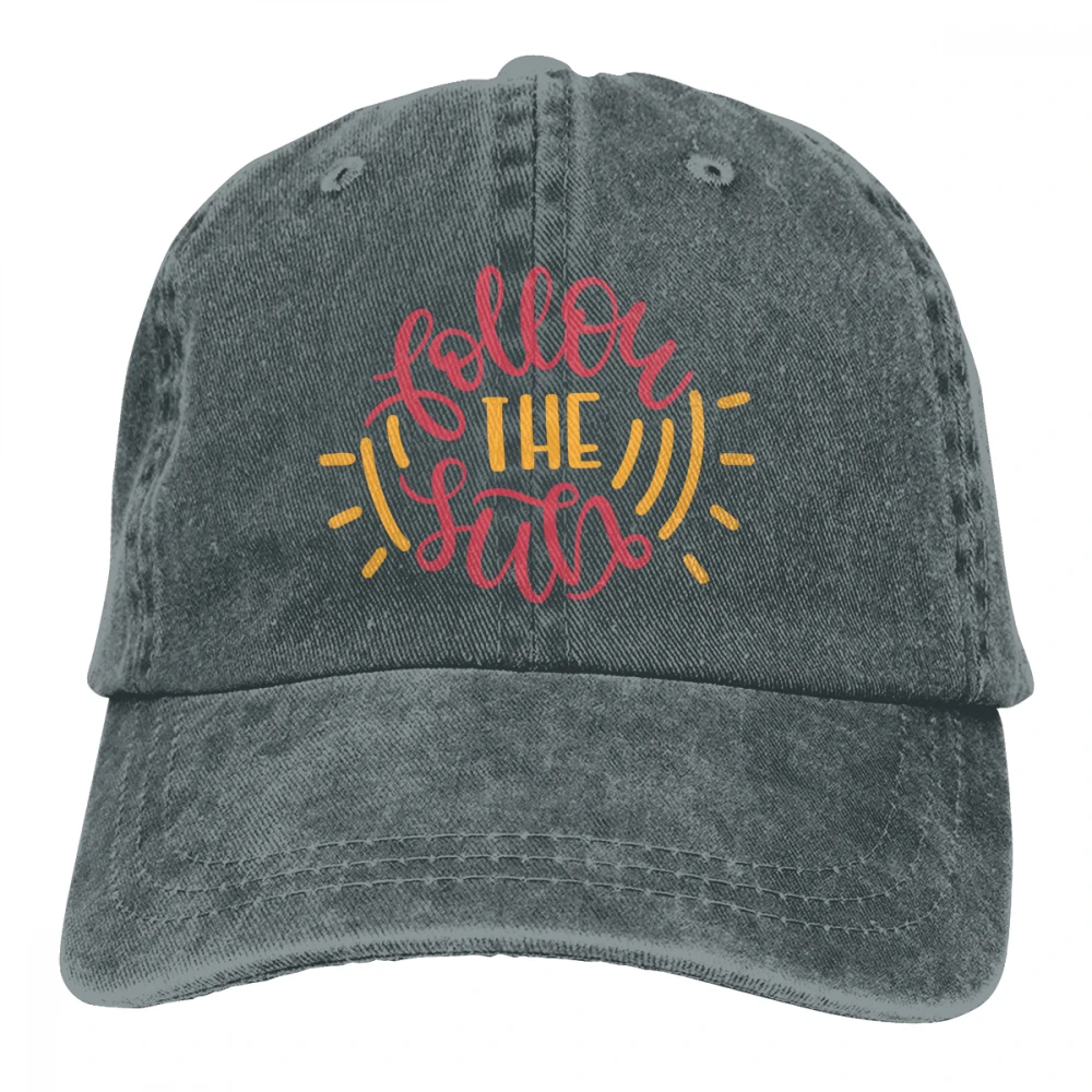 Next The Sun Casquette черные унисекс Мужские Женские джинсовые бейсболка с ремешком кепки регулируемые Гольф папа шляпа