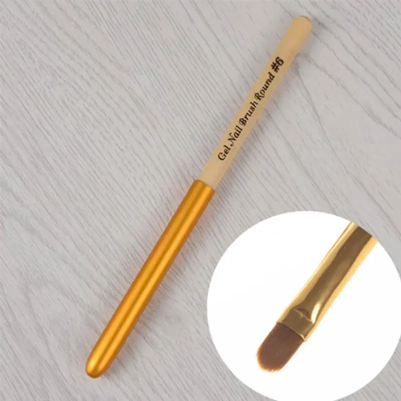 

4Pcs/Pack Practical Nail Pencil Supplies Tool Brush Round Head Light Therapy Coloring Pen For Nail Beauty Accessories