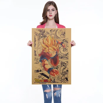 

Classic Comics Dragon Ball Kraft Paper Poster Cafe Bar Retro Poster Decor Painting Wall Sticker 50.5x35cm