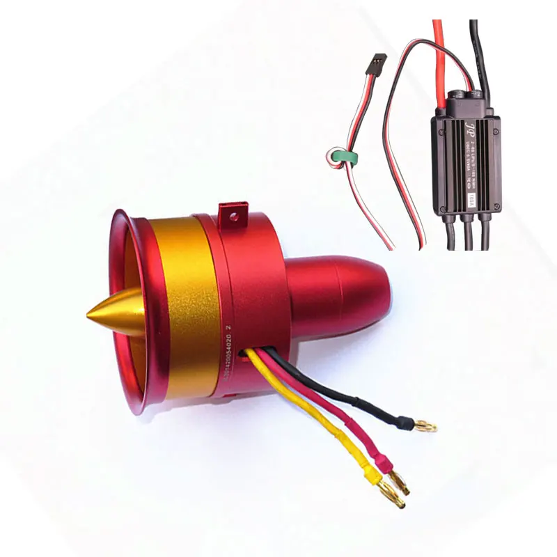 

Hot Sale Metal JP/GP 70mm Ducted Fan EDF with 100A ESC Set Jet 12 Blade 2s-6s Lipo Motor Electric for RC airplane Model
