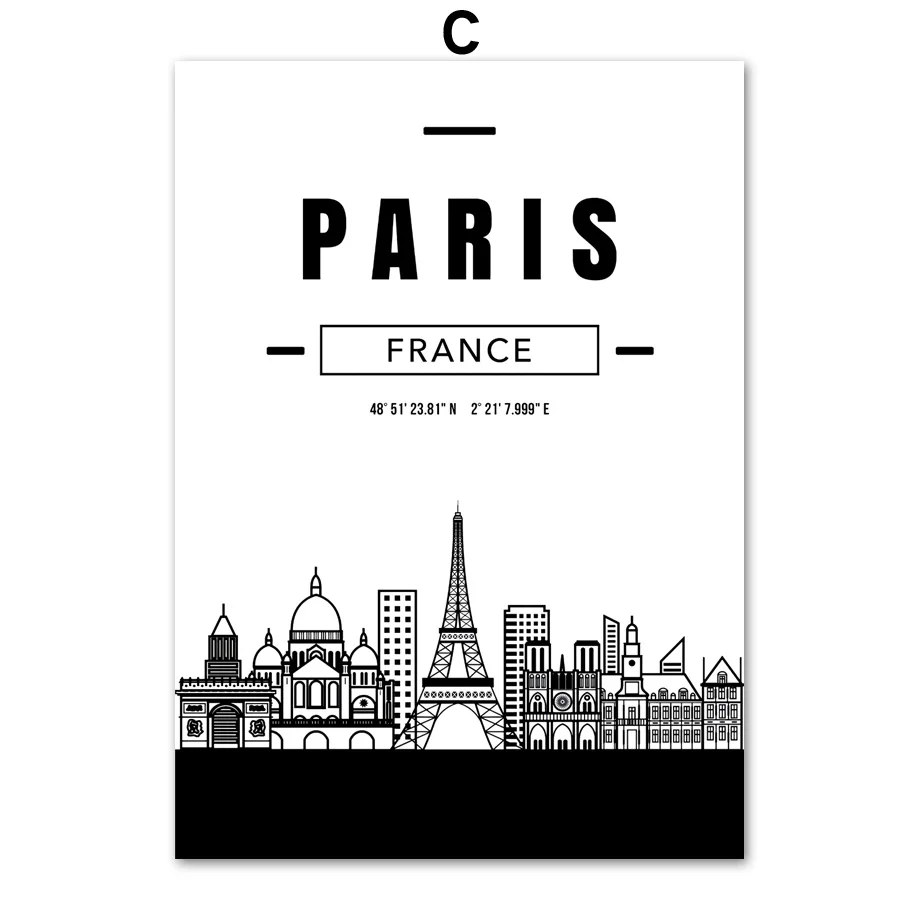 Paris-Miami-Chicago-Boston-Atlanta-Detroit-City-Map-Wall-Art-Canvas-Painting-Nordic-Posters-And-Prints (5)