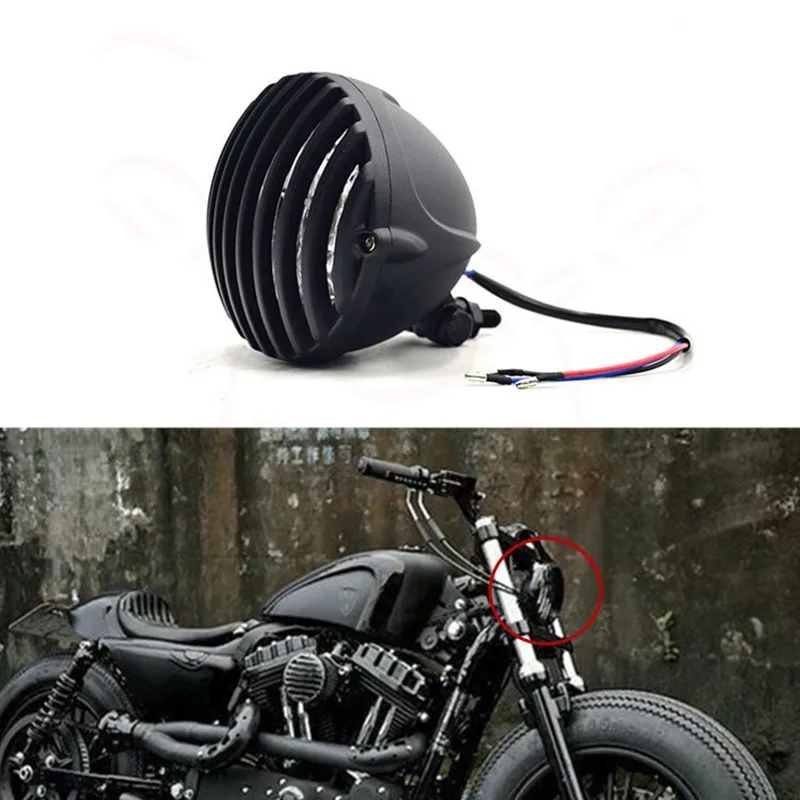 

Motorcycle assembly retro headlamp Harley retro motorcycle retrofit LED headlamp 4 inch appendix headlamp headlamp