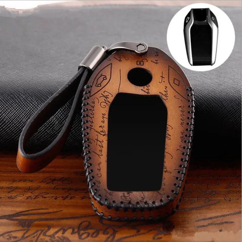 

Genuine Leather Car LED Display Key Cover Case for BMW 5 7 series G11 G12 G30 G31 G32 i8 I12 I15 G01 X3 G02 X4 G05 X5 G07 X7