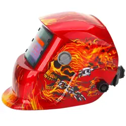 Fire Skull Pro Солнечная Авто Затемнение Сварочный Шлем шлифовальный Сварщик Маска капюшон красный мягкий и удобный