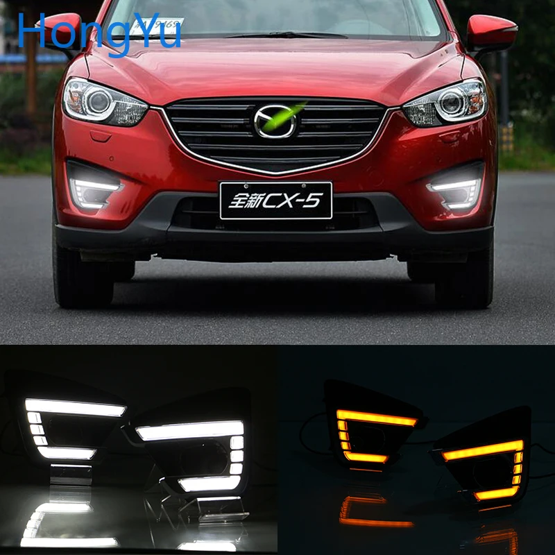 Для Mazda CX 5 CX5 2012 2013 2014 2015 2016 дневные ходовые огни светодиодные противотуманные