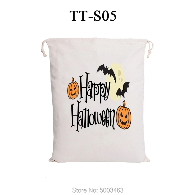 Хэллоуин шнурок сумки 10 шт./лот Хэллоуин Рождество Санта Мешок конфетная сумка вечерние украшения подарок для сумки для переноски детей