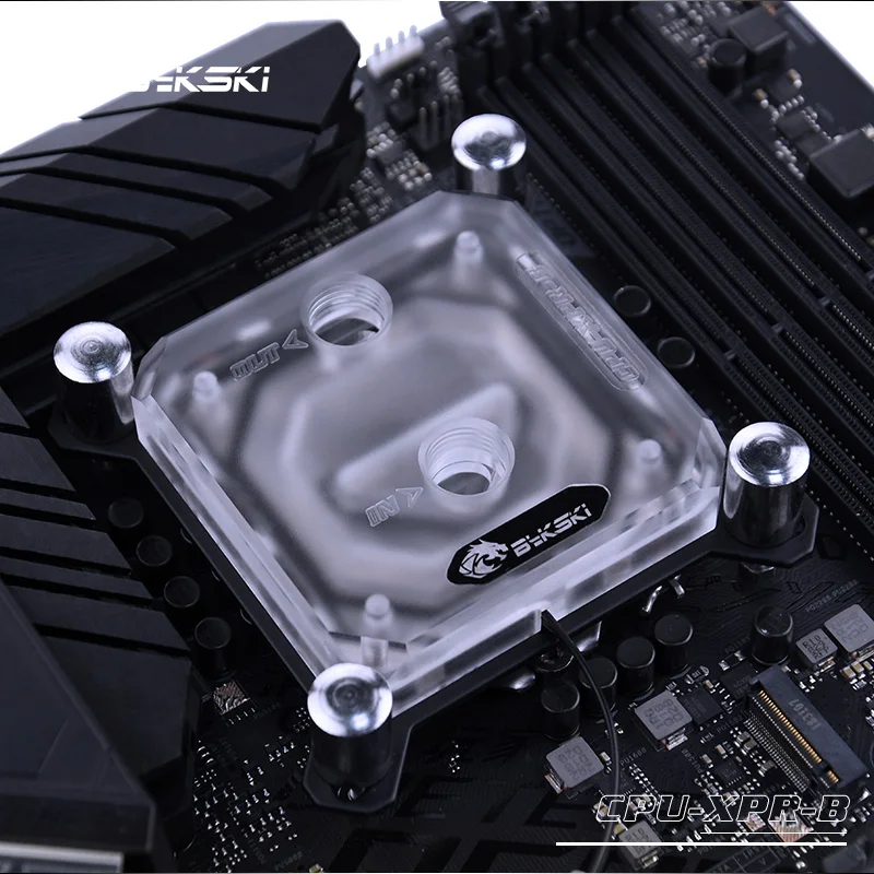 Водяной блок для процессора Bykski используется INTEL LGA1150 1151 1155 1156 2011 X99 прозрачная RGB