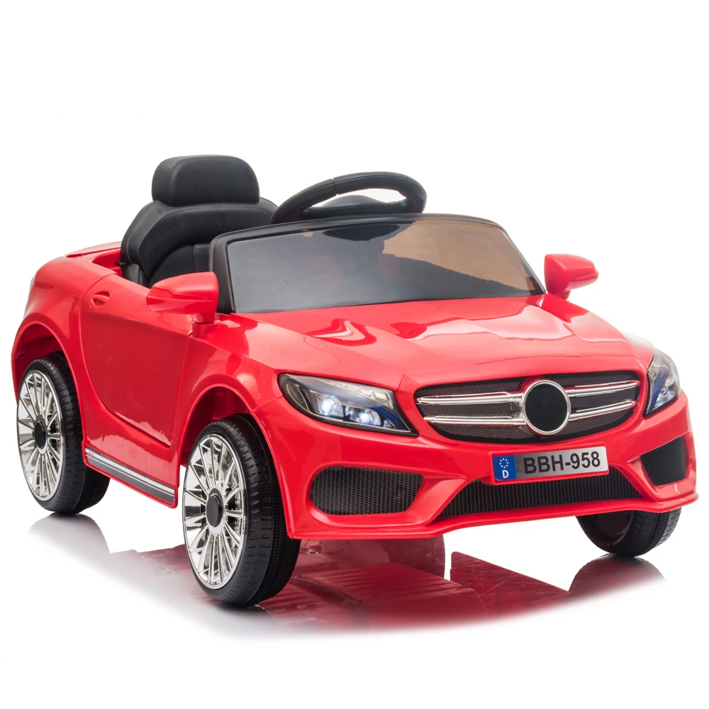 

12V Kids Ride On Car 2.4GHZ Remote Control LED Lights Red