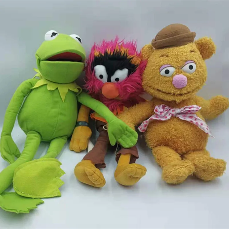 38 см большой милый маппетс шоу Кермит Лягушка Gonzo Fozzie медведь животное барабанщик мягкая плюшевая игрушка кукла детский подарок на день рождения - Цвет: 3pcs