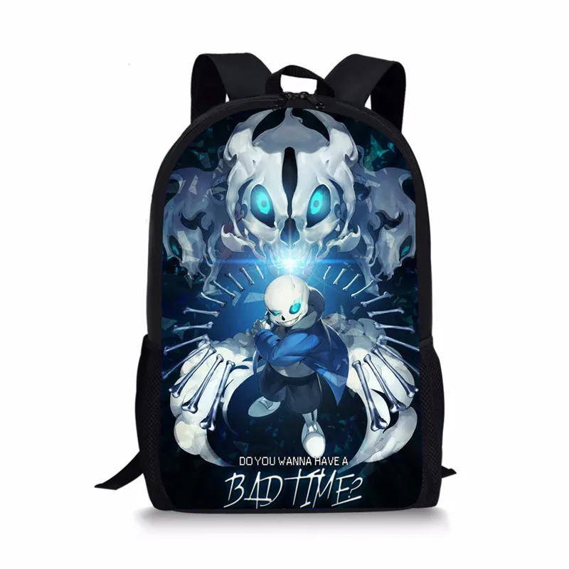 XM2625C Аниме Undertale Школьные сумки Дети Книга Сумки малышей мультфильм FNAF Фредди UT рюкзак Sans мальчиков девочек Школьный набор - Цвет: XM2625C