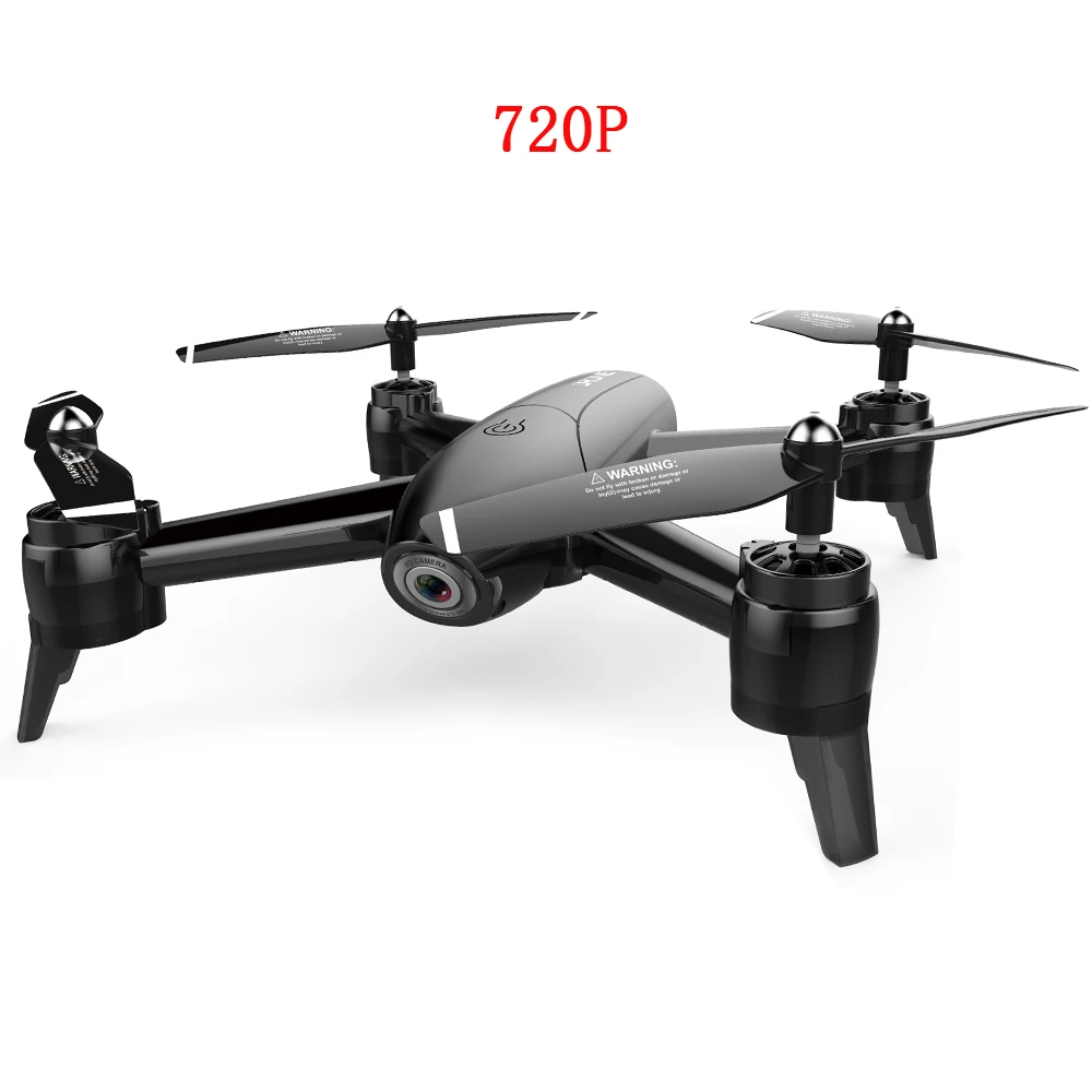2 камеры Дрон 4k HD gps Дрон WiFi FPV 1080P RC вертолет полёт 22 минуты Квадрокоптер Дрон Wi-Fi супер выносливость sg106 - Цвет: 720P black