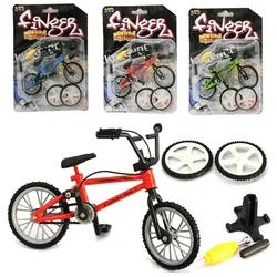 Mini vélo en alliage avec pneus de rechange, modèle de bicyclette, jouet, cadeau 