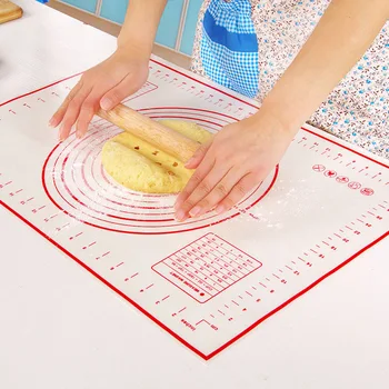 

Silicone Baking Mat Non Stick Kneading Dough Mat Baking Rolling pastry Mat Bakeware Liners Pads Cooking Tools Kitchen Supplies