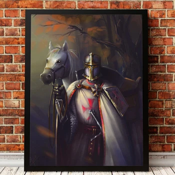 

Tempeliers Knights Templar Diamond Painting Chevaliers Templiers Full Drill Embroidery Cross Stitch Home Decoration