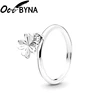 Octbyna Hot Sale Crown Finger Rings For Women Girls Sparkling Zircon Brand Rings Wedding Engagement Jewelry Gift Dropshipping ► Photo 3/6