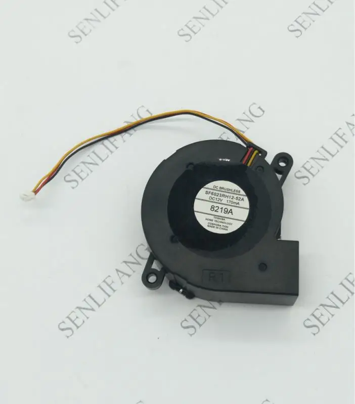Для SF6023RH12-52A сервер центробежный воздухонагнетатель широкого спектра применения DC 12V 170mA, 60x60x25 мм 3-проводной 3-контактный проектор TDP-EX20U вентилятор один год гарантии