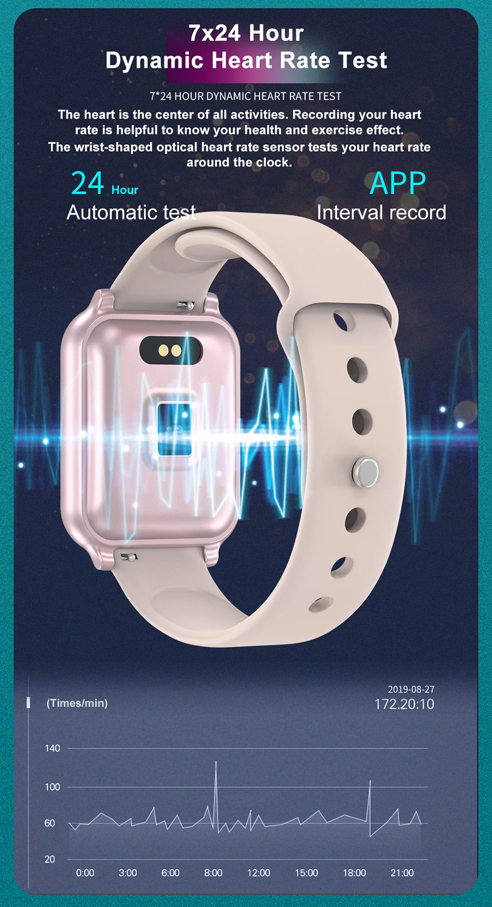 Смарт-часы B58 для мужчин и женщин, спортивные, для измерения сердечного ритма, артериального давления, для здоровья, умные часы для Apple IPhone, Xiaomi, huawei, Android