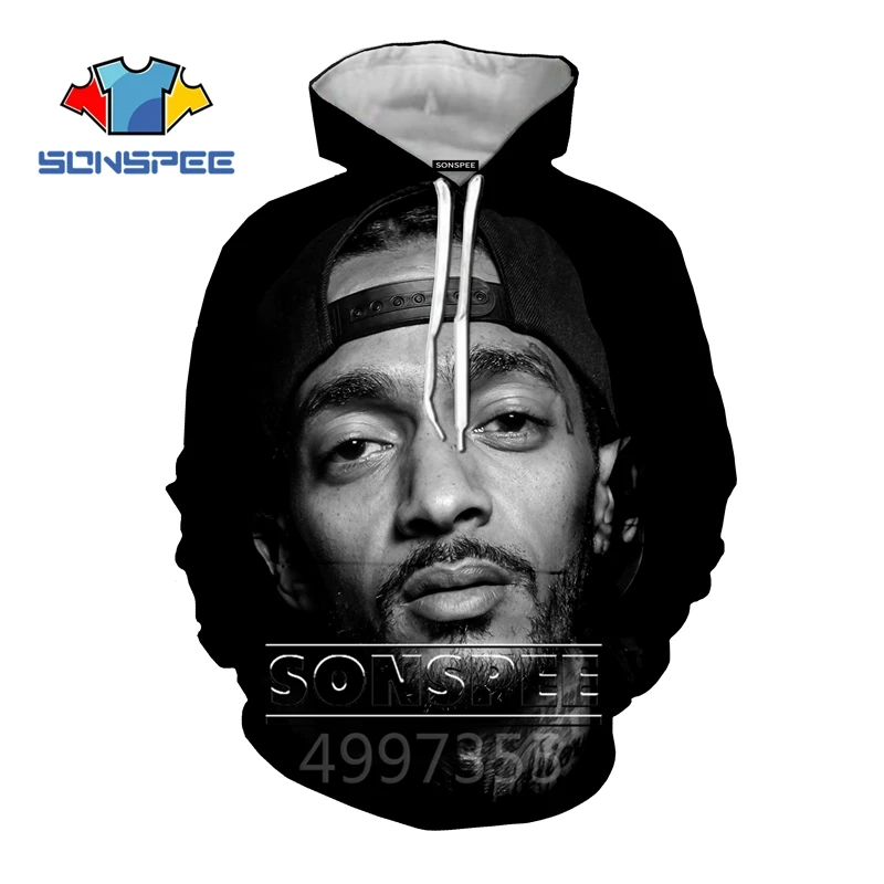 SONSPEE/Новая толстовка с 3D принтом Nipsey hussle Rapper детские толстовки уличная толстовка для мальчиков и девочек-подростков Пуловер детский топ C127