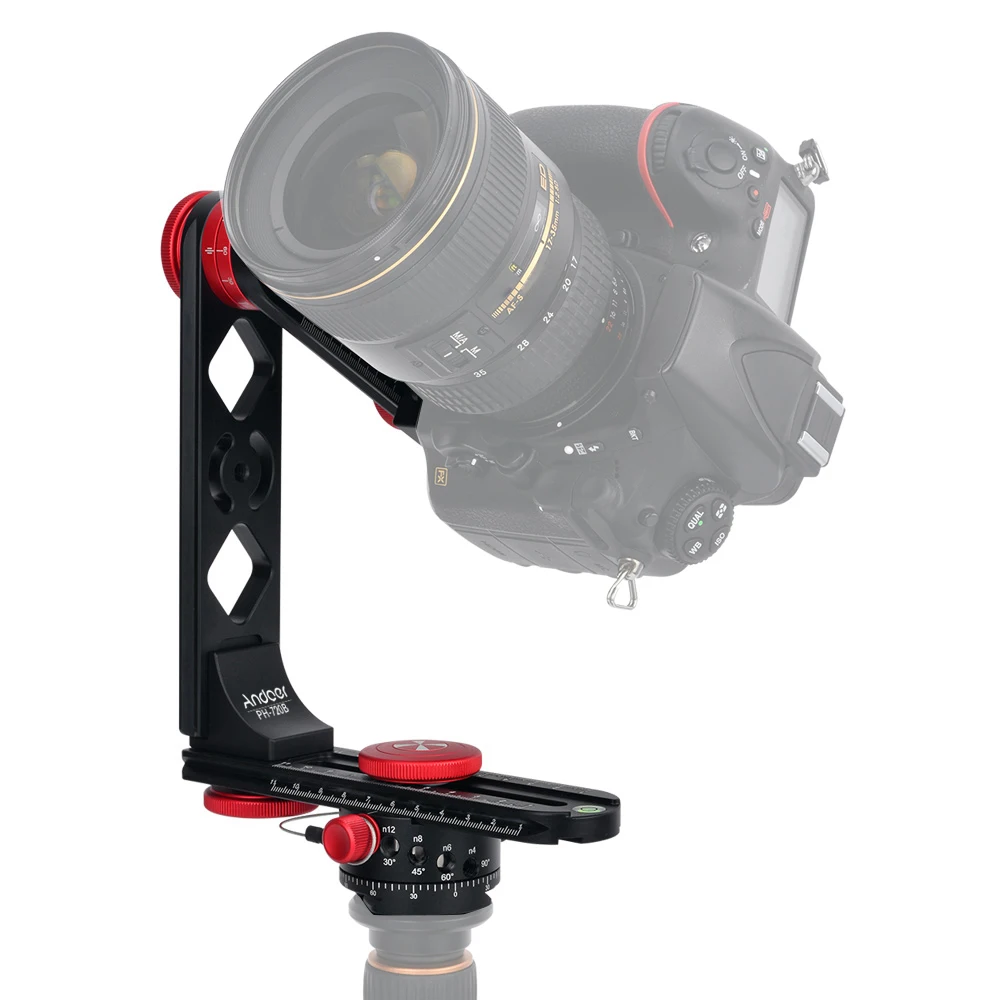 

Andoer 720 Degree Panoramic Head Aluminium Alloy with Ball Head Quick Release Plate Carry Bag for Nikon Canon Sony DSLR Camera