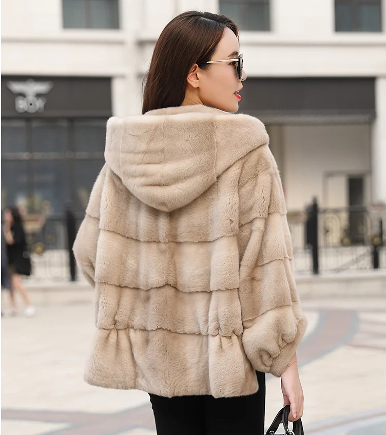 Free Shipping Genuine Mink Fur Bat Sleeved Coat Real Mink Fur Coat Lady's Mink Fur Poncho Real Fur Shawl Wholesale Retail OEM