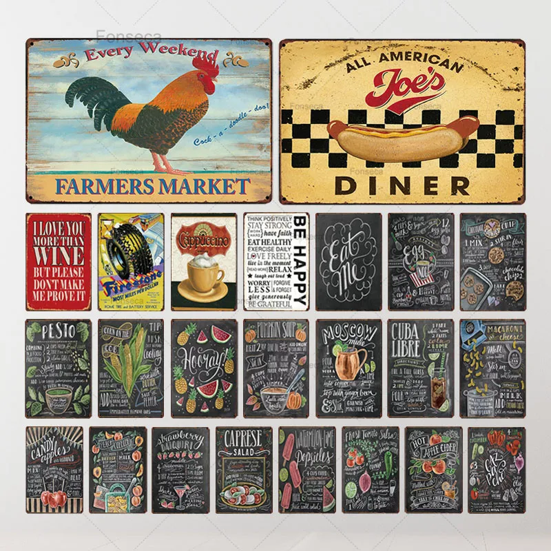 

Martini Mojito Cocktail Poster Metal Tin Sign Vintage Restaurant Kitchen Irish Pub Bar Man Cave Decoration Art Wall Stickers