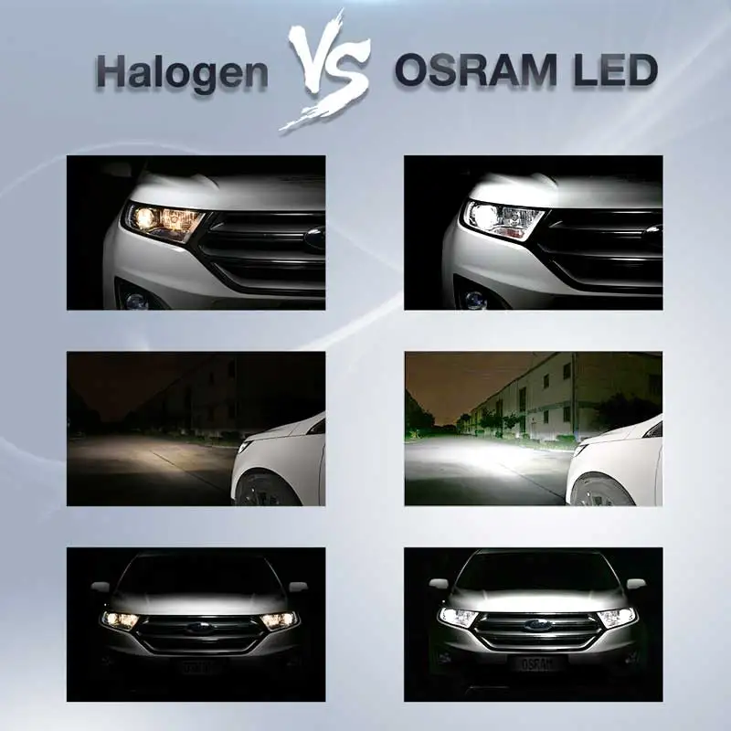 OSRAM светодиодный холодный белый автомобильные передние фары энергосберегающие