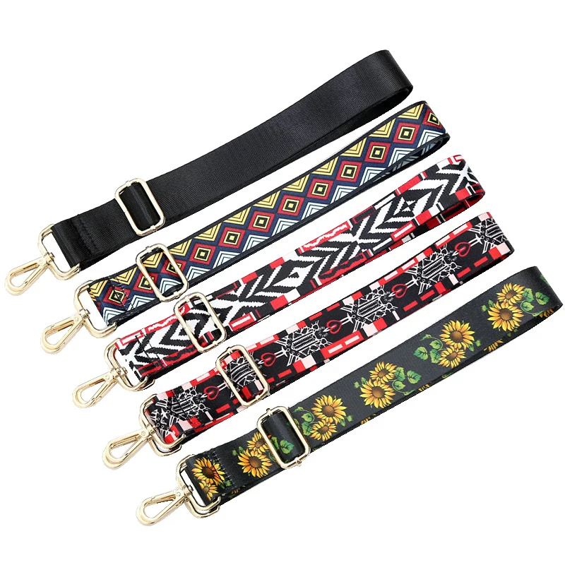 

Printed Flower Bags Straps 20 Styles Colored Women Tote Bags Belt Detachable Wide Replacement Accessory Bag Part Belts