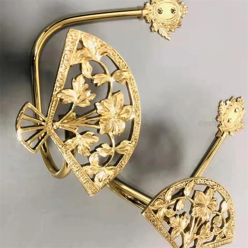 

Роскошные латунные крючки для занавесок в форме веера