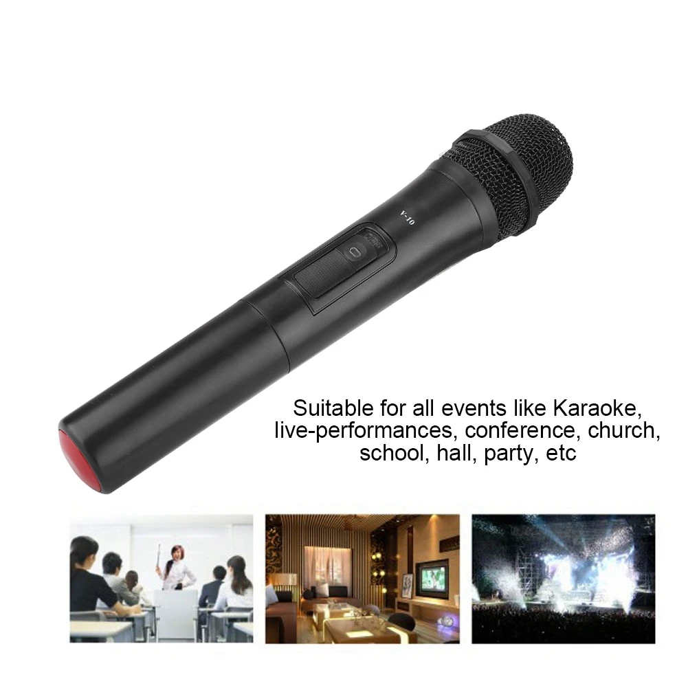 SOONHUA UHF Wireless Handheld Microphone Audio Amplifier Universal Microphones With USB Receiver For Karaoke Church Performance usb microphone