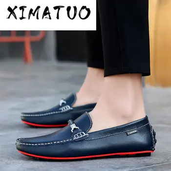 

2020 Summer Loafers Men Casual Moccasins Slip-on Flat Boat Shoes Fashion Driving Shoes Men's Outdoor Walking Footwear