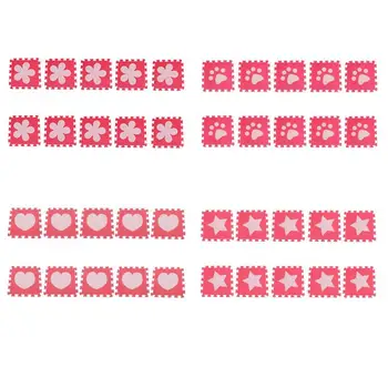 

10pcs EVA Foam Puzzle Play Mats Excellent Craftsmanship Well Durability Kids Interlocking Exercise Floor Pads Red Pink