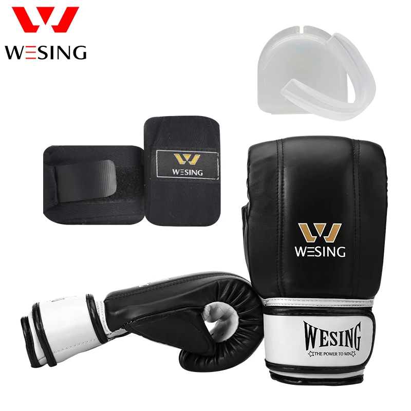 Wesing Boxing Punching Bag Mitt Boxing Gloves Mouth Guard Teeth