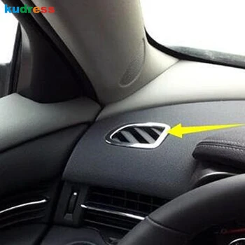 

For Chevrolet Malibu 2016 2017 2018 Stainless Steel Interior Dashboard Air Condition Vent Outlet Trim Cover AC Outlet Decoration