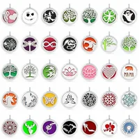 Aroma Locket Pendant Magnetic Aromatherapy Essential Oil Diffuser Perfume Locket Jewelry Fit Necklace Keychain Free 5pads 1